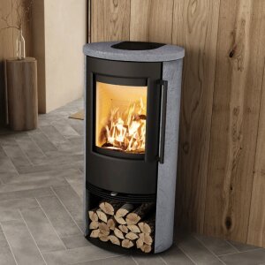 Kaminofen TermaTech TT21RS-CG Betonstein Korpus schwarz 5 kW