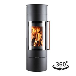 Kaminofen Novaline Aria 6 kW &ndash; drehbar mit Speicheroption