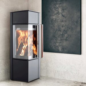 Kaminofen Novaline Canto XS &ndash; 6 kW Eckofen mit Holzgriff