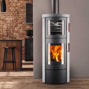 Kaminofen Novaline Gustosa Back &ndash; 6 kW Holzofen mit...