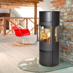 Wiking Luma 5 Kaminofen mit Seitenscheiben &ndash; optional mit W&auml;rmespeicher