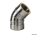 Edelstahlschornstein Bogen verstellbar 0 - 45 ° DW 200 mm Standard 0,5 mm