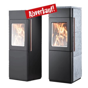 Kaminofen Novaline Eurohr Bellina 7 kW Stahl Schwarz