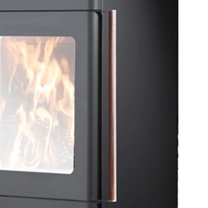 Kaminofen Novaline Eurohr Bellina 7 kW Stahl Schwarz