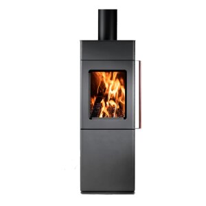 Kaminofen Novaline Eurohr Bellina 7 kW Stahl Schwarz