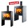 Kaminofen Novaline Bellano 8 kW &ndash; Stahl Schwarz oder mit Specksteinverkleidung
