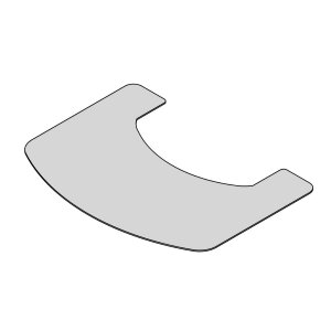 TermaTech Vorlegeglasplatte TT22+TT55 &ndash; ESG Glas 6 mm, transparent
