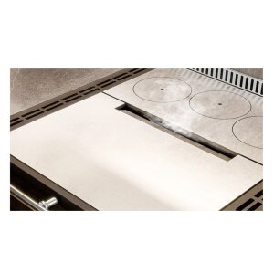 Thermorossi Aurora 80 &ndash; Breiter Holzherd mit Gusskochplatte &amp; Backofen 7,9 kW