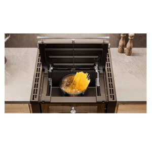 Thermorossi Aurora 80 &ndash; Breiter Holzherd mit Gusskochplatte &amp; Backofen 7,9 kW
