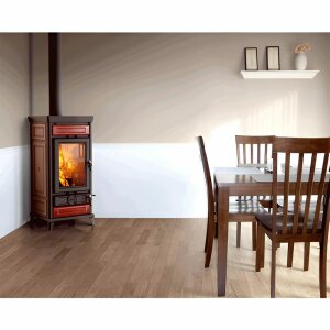 Thermorossi Vittoria EVO 5 &ndash; Guss-Holzofen mit 11  kW &amp; Speisenw&auml;rmer