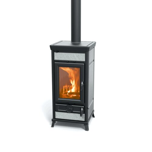 Thermorossi Vittoria EVO 5 Stone &ndash; Guss-Holzofen mit 11  kW &amp; Specksteinverkleidung