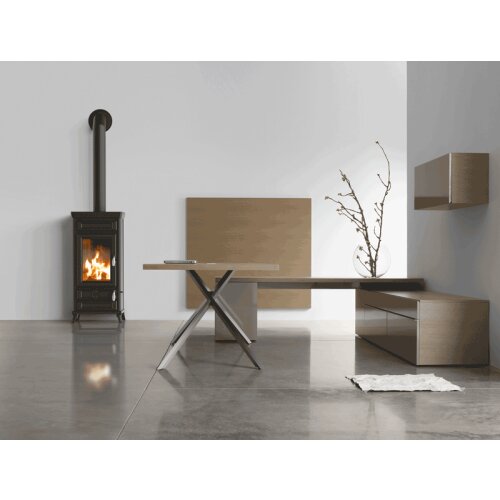 Thermorossi Vittoria EVO5 Stone &ndash; Guss-Holzofen mit 13,2 kW &amp; Specksteinverkleidung