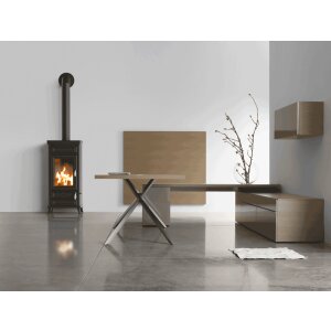 Thermorossi Vittoria EVO5 Stone &ndash; Guss-Holzofen mit 13,2 kW &amp; Specksteinverkleidung