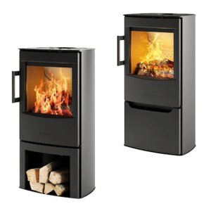 Wiking Mini 4 Kaminofen mit Holzfach 4,5 kW &ndash; in Schwarz oder Grau