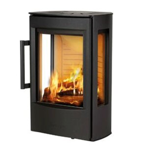 Wiking Miro 1 Kaminofen Wandh&auml;ngend mit Seitenscheiben &ndash; 4,9 kW in Schwarz oder Grau