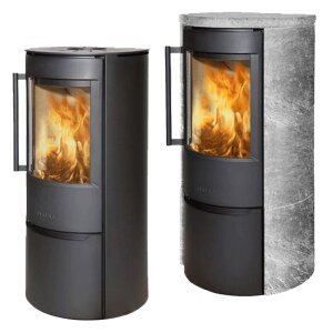 Wiking Luma 4 Kaminofen &ndash; 7 kW in Stahl oder mit Natursteinverkleidung