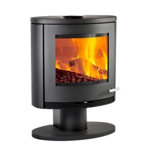 Kaminofen TermaTech TT22R Serie Stahl schwarz 7,5 kW...