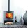 Kaminofen TermaTech TT22R Serie Stahl schwarz 7,5 kW – mit Holzfach oder auf Säule