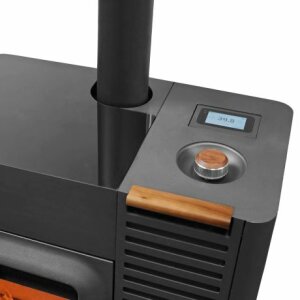 Hybridofen Austroflamm- Mo Duo Stahlfront 9 kW Kombiofen
