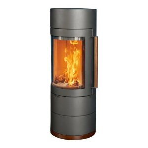 Kaminofen Austroflamm Lux 7 kW Stahl mit Holzapplikationen
