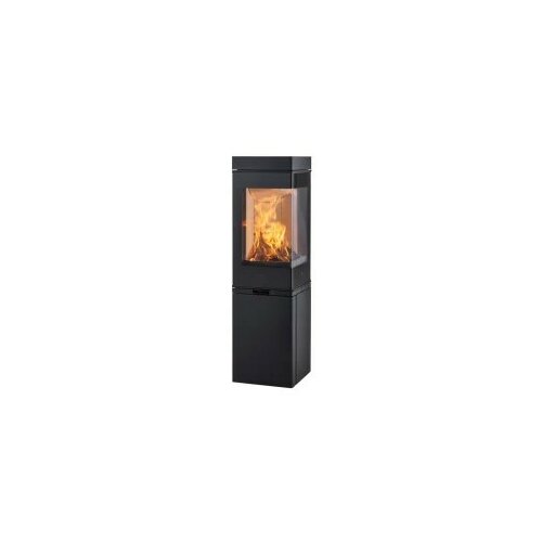 Kaminofen Scan 80-2 schwarz 6 kW Sockel mit T&uuml;r