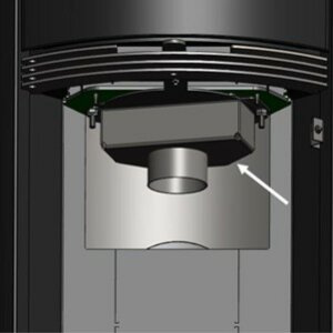 Frischluftstutzen f&uuml;r TermaTech Kamin&ouml;fen