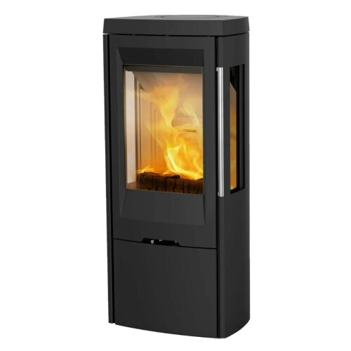 Kaminofen TermaTech TT30G 5 kW mit Gussboden, Gusst&uuml;r und Gusstopplatte