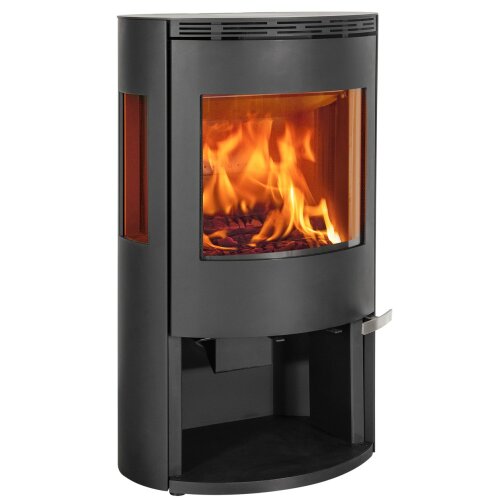 Kaminofen ILD 10 ECO Stahl schwarz mit Seitenscheiben