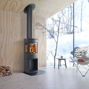 Kaminofen J&oslash;tul F 135 BP Gusseisen mit Seitenscheiben 4,7 kW