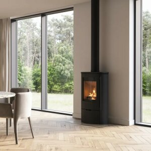Kaminofen Lotus Jubilee 25 Stahl 6,5 kW 3 Griffvarianten w&auml;hlbar