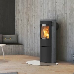 Kaminofen Lotus Liva 6 Indian Night 5 kW 3 Griffvarianten w&auml;hlbar