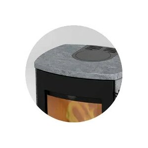 Abdeckplatte Speckstein f&uuml;r Lotus Kamin&ouml;fen