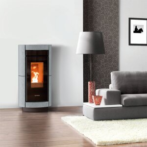 Kaminofen Thermorossi Dorica Evo Wood Stone optional kanalisierbar