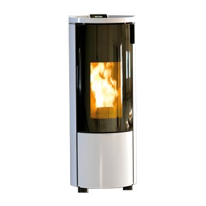 Pelletofen Thermorossi Pop 8 EVO 8,4 kW Glas Schwarz oder Wei&szlig;