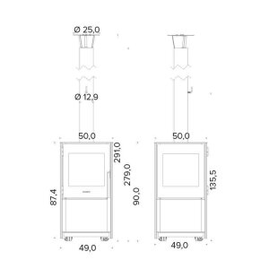 Outdoor Kamin HWAM Cubis