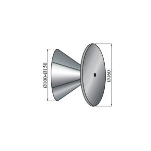 Kaminlochdeckel &Oslash; 100 - 150 mm