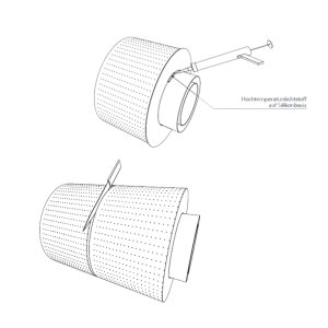 Brandschutz-Wanddurchführungen DW 130 mm - DW 250 mm