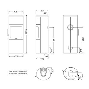 Kaminofen HWAM 3130m mit Autopilot