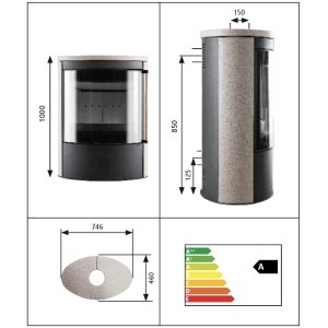 Kaminofen Novaline Nero 8 kW