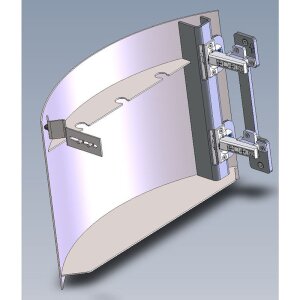 Termatech Holzfachtür (schwarz)