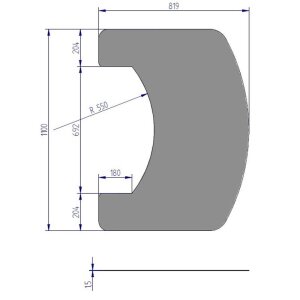 Form Vorlegestahlplatte