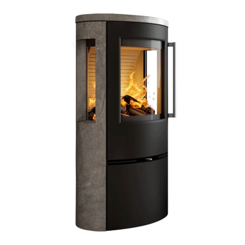 Kaminofen TermaTech TT23RG-Serie mit 3-seitiger Verglasung, 5,6 kW