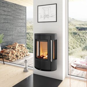 Kaminofen TermaTech TT23RGW mit dreiseitiger Verglasung,...