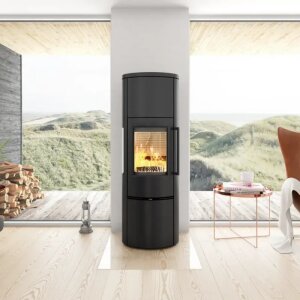 Kaminofen TermaTech TT23RHT mit dreiseitiger Verglasung, 5,6 kW