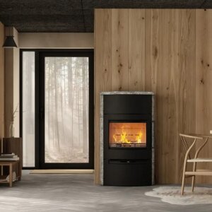 Kaminofen TermaTech TT 55H-Serie mit Stahl- oder Specsteinverkleidung 7,5 kW