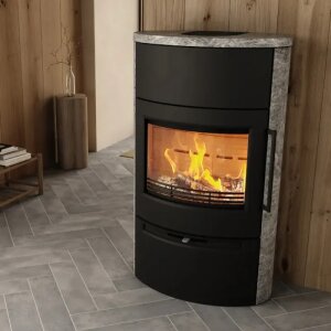 Kaminofen TermaTech TT 55H-Serie mit Stahl- oder Specsteinverkleidung 7,5 kW