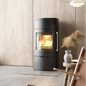 Kaminofen TermaTech TT80-Serie mit Stahl- oder Specksteinverkleidung, 5,5 kW