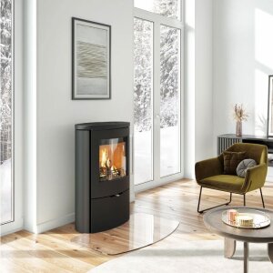 Kaminofen TermaTech TT80RL-Serie mit Stahl- oder Specksteinverkleidung, 5,5 kW