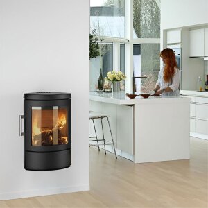 Kaminofen HWAM 3110 Serie mit HWAM® Autopilot – wandhängend, mit Sockel oder Säulenfuß