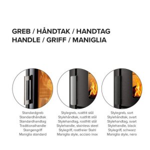 Kaminofen HWAM 3110 Serie mit HWAM® Autopilot – wandhängend, mit Sockel oder Säulenfuß